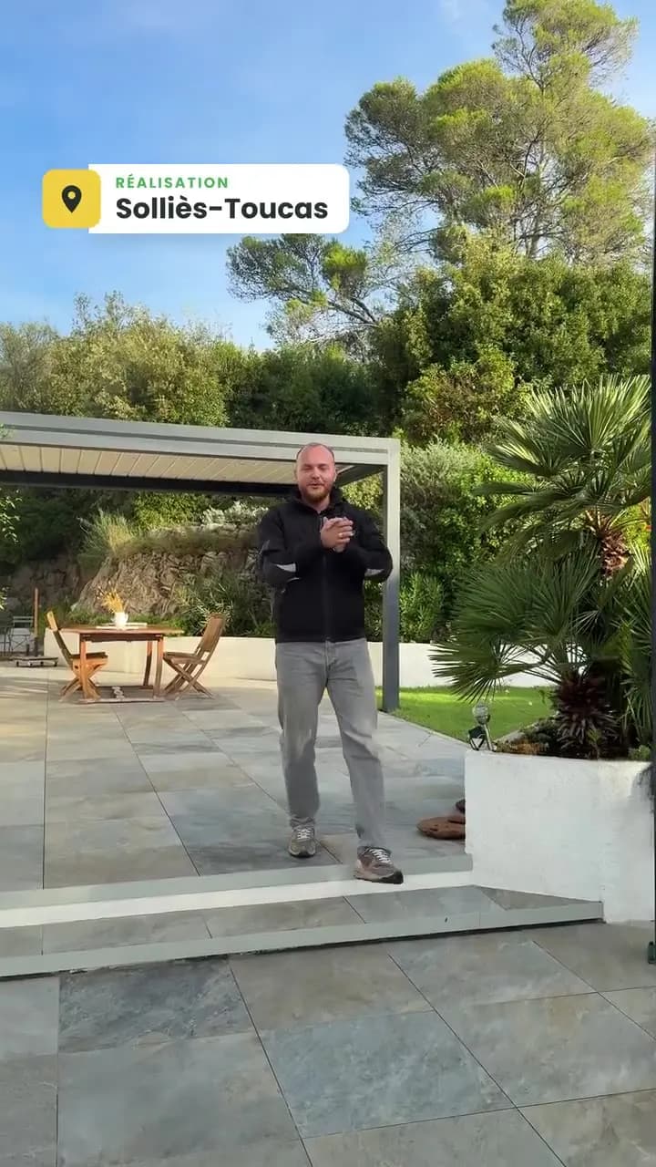 Tournage d’un Reel pour Daniel Moquet sur un chantier de pergola à Solliès-Toucas